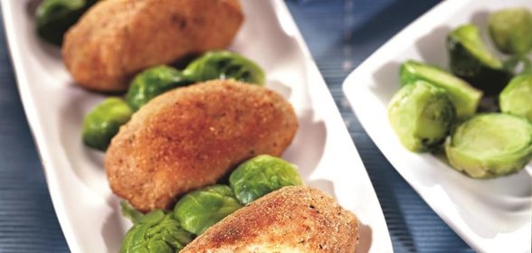 Зразы из лосося с зеленым горошком