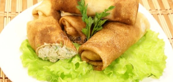 Блинчики с курицей