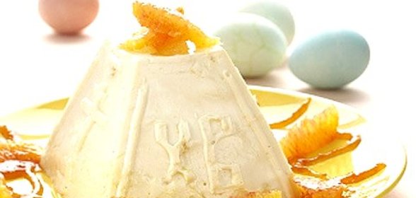 Пасха из рикотты с апельсином