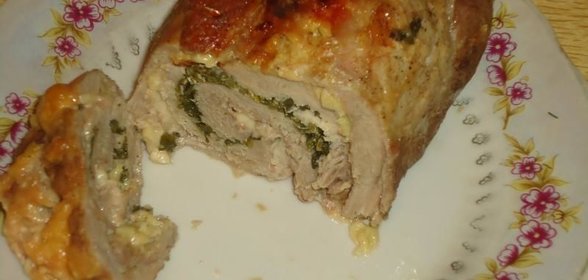 Мясной рулет с сыром