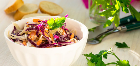 Капустный салат с апельсином