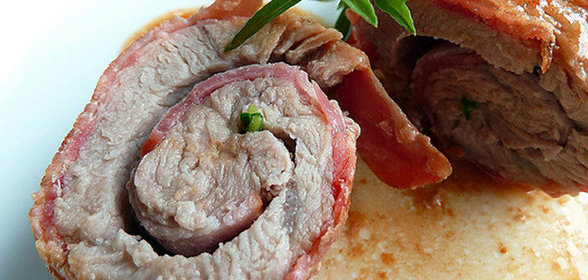 Эскалоп из телятины с беконом