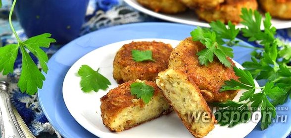 Котлеты рыбные с сыром