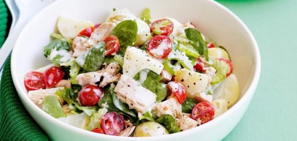 Салат с картофелем и тунцом