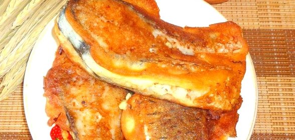 Карп в яично-имбирном кляре