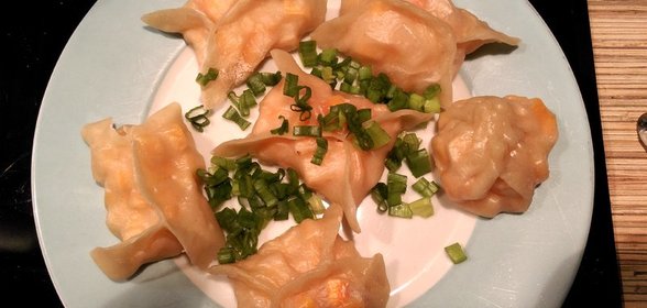 Постные манты с тыквой