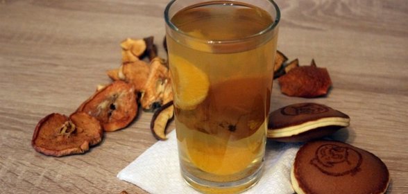 Компот из сухофруктов с мандаринами