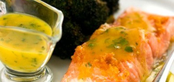 Лосось в апельсиновом соусе