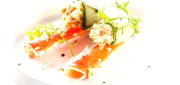Салат с крабом и рикоттой Unagrande