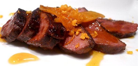 Утиная грудка в апельсиновом соусе