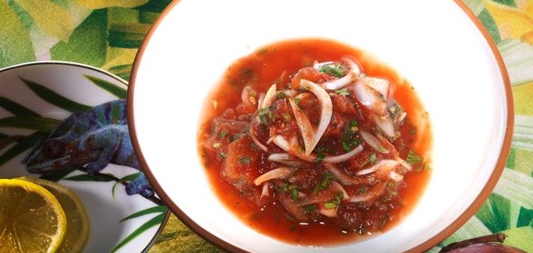 Томатный винегрет