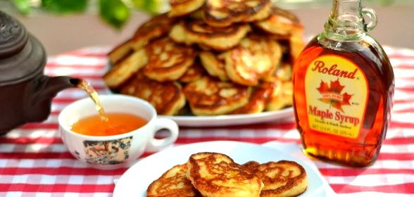 Дрожжевые оладьи на молоке