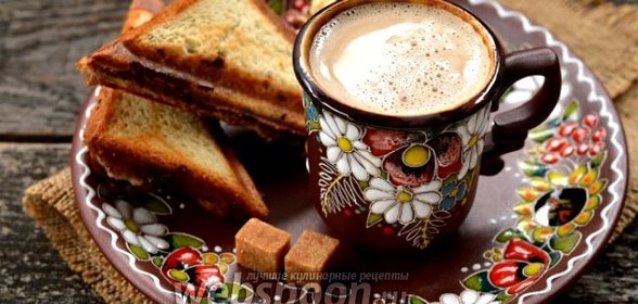 Пикантный кофе с плавленным сыром