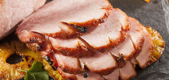 Запеченный свиной окорок