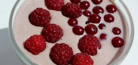 Десерт творожный с бананом и желатином