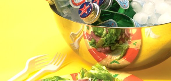 Тальятта с латуком и пармезаном