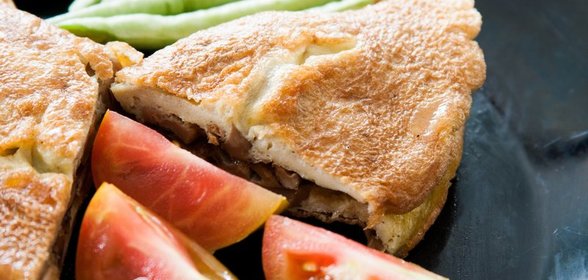 Омлет с шампиньонами
