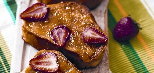 Сладкие гренки без молока и яиц