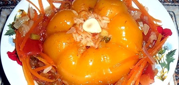 Фаршированный перец в пост