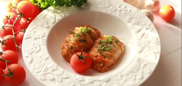 Грибные голубцы с булгуром