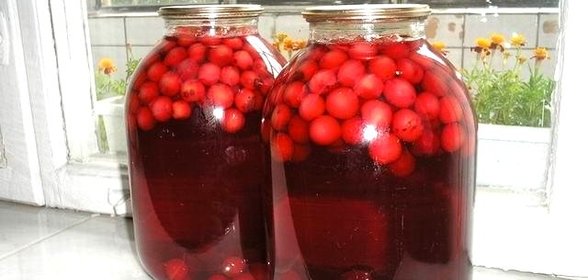 Вишневый компот в банке
