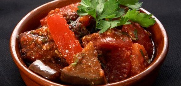 Баклажанная закуска по‑креольски