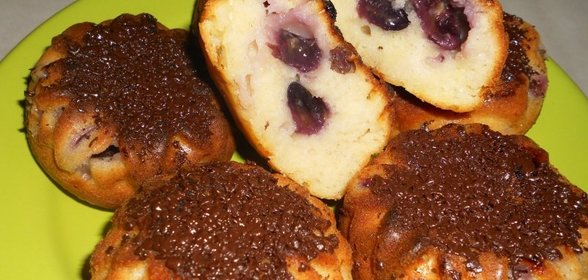 Кексы с виноградом