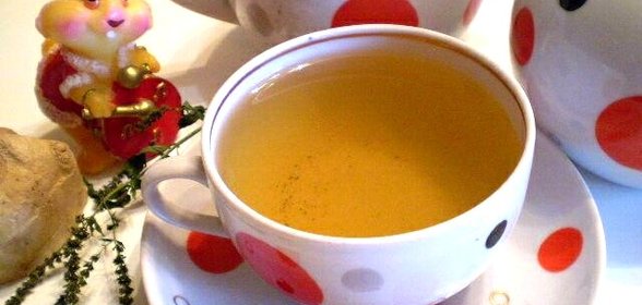 Зеленый чай с имбирем и мятой