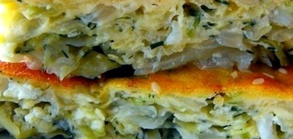 Капустный пирог с яйцами