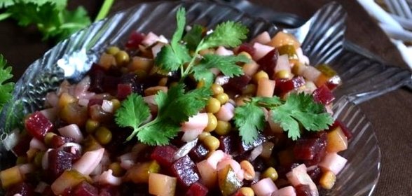 Винегрет с кальмарами