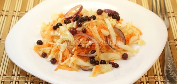 Винегрет с морской капустой