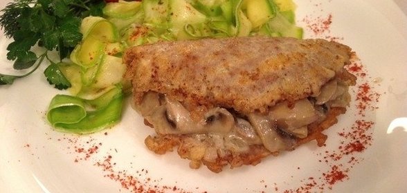Мясной бризоль с грибной начинкой