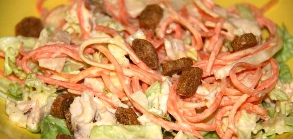 Салат из моркови по-корейски с курицей