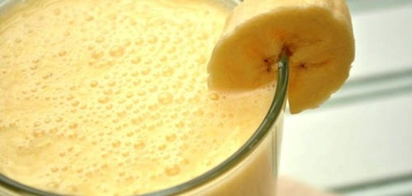 Банан с кефиром