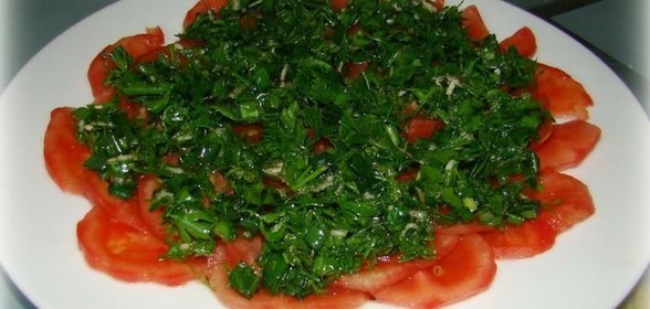 Карпаччо из помидоров салат