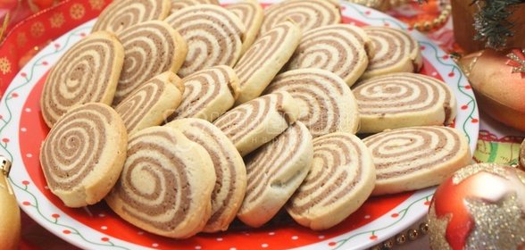 Новогоднее печенье «Спиральки»