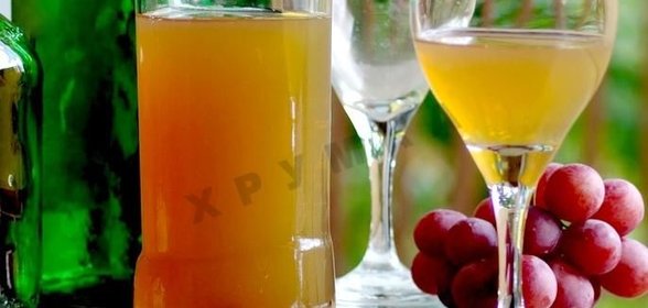 Домашнее белое вино из винограда