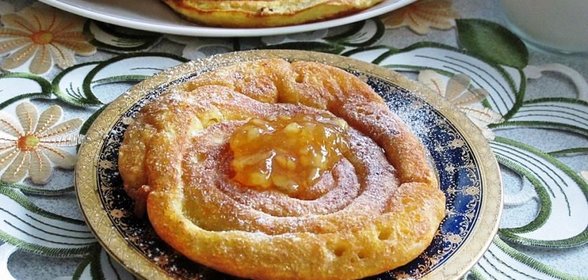 Апельсиновые оладьи без яиц