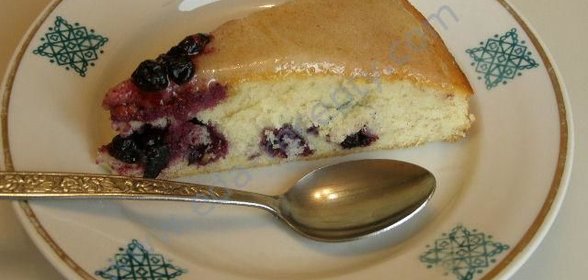 Черничный торт с черникой