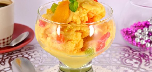 Домашнее персиковое мороженое