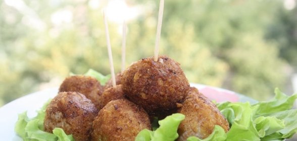 Закусочные мясные шарики фри