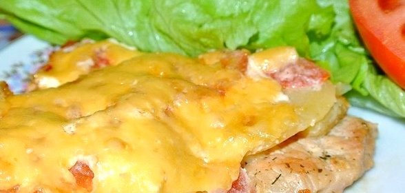 Индейка запеченная с сыром