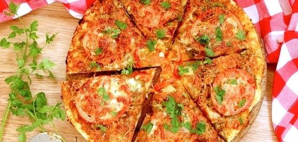 Пицца с баклажанами