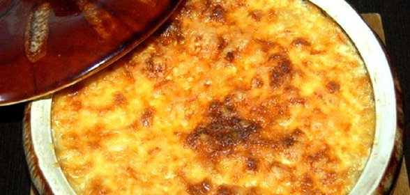 Шампиньоны запеченные в сливках