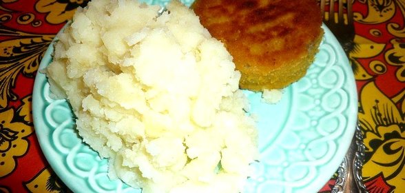 Картофельное пюре с чесноком