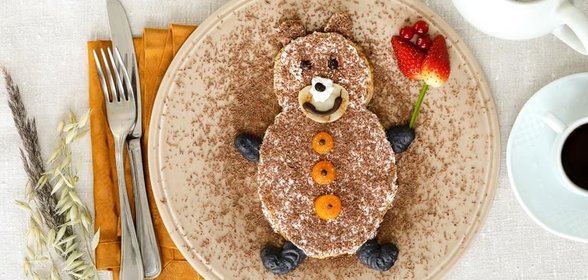 Медведь из блинов