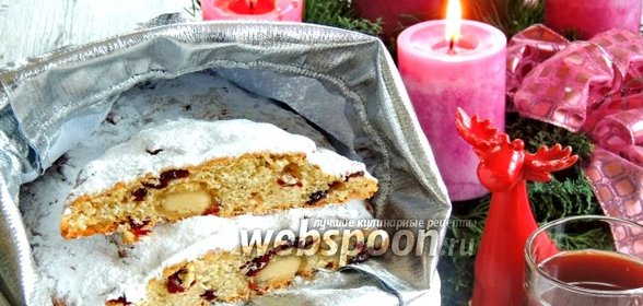 Штоллен глинтвейновый с клюквой