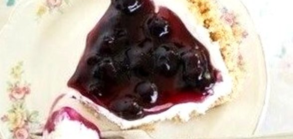 Черничный чизкейк без выпечки