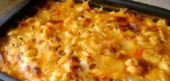 Постная макаронная запеканка