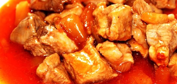 Свинина под кисло-сладким соусом